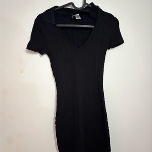 Elegant Black Knit Dress